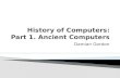History of computers - Ancient