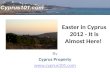 Easter in cyprus 2012   it is almost here!