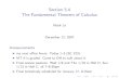 Lesson 32: The Fundamental Theorem Of Calculus