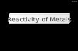 Reactivity with metals