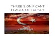 THREE SIGNIFICANT PLACES OF TURKEY