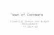 Town of Carrboro Financial Status and Budget Development