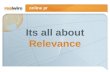 Online PR Its All About Relevance