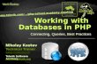 10. Working with Databases in PHP - PHP & MySQL Web Development