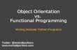 Object Orientation vs. Functional Programming in Python