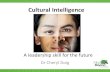 Cultural Intelligence: A Leadership Skill for the Future