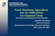 Food, Nutrition, Agriculture and the Millennium Development Goals