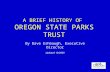 Brief History Of Oregon State Parks Trust 2009 09 04