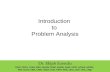 Introduction To Problem Analysis