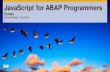 JavaScript for ABAP Programmers - 3/7 Syntax