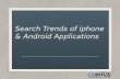 Search trend of iPhone and Android application