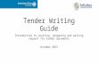 Tender writing guide presentation