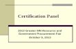 Certification panel various presenters 031009