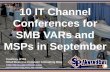 10 IT Channel Conferences for SMB VARs and MSPs in September (Slides)