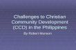 Christian Community Development 2: Challenges in the Philippines
