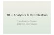 Analytics and Optimization 2013