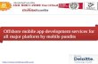Offshore mobile app development services for all major mobile platforms