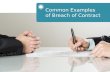 Common Types of Breach of Contract