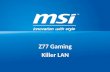 Herní základní desky MSI GAMING se síťovkou Killer
