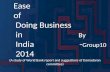 "Ease of doing Business in India 2014"