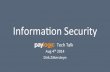 Information security - Paylogic TechTalk 2014