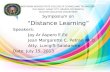 Distance  learning final report