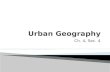 Ch. 4.4 and 4.5 urban and economic geography