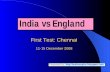 India vs England: 1st test Scorecard