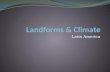 Landforms & climate