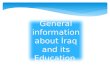 Iraq project Kurdistan Education