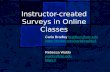 Instructor-created Surveys in Online Classes