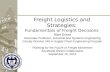 Freight Logistics Fundamentals
