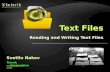 15. Text Files