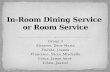 In-room dining service
