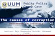 The causes of corruption