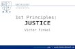1st Principles: Criminal Justice