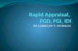 Rapid appraisal,FGD,FGI,IDI