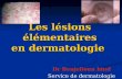 Lésions élémentaires en dermatologie