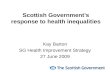 Scottish Government response to Health Inequality