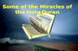 Some Of The Miracles Of The Noble Quran