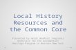 Local history resources and the common core