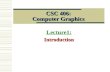 lecture1 introduction to computer graphics(Computer graphics tutorials)