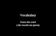 Vocabulary Jeopardy(Sarah Olivarez-Cruz)