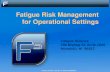 Fatigue Science Risk Management