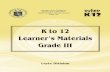 Learners materials ENGLISH 3 3rd quarter