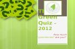 Green Quiz 2012