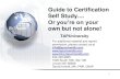 Tapu certification exam prep   guide to self study 2011