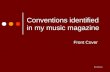 Conventions identified in my music magazine v2.0
