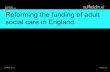 Reforming the funding of adult social care in England
