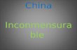 China incommensurable